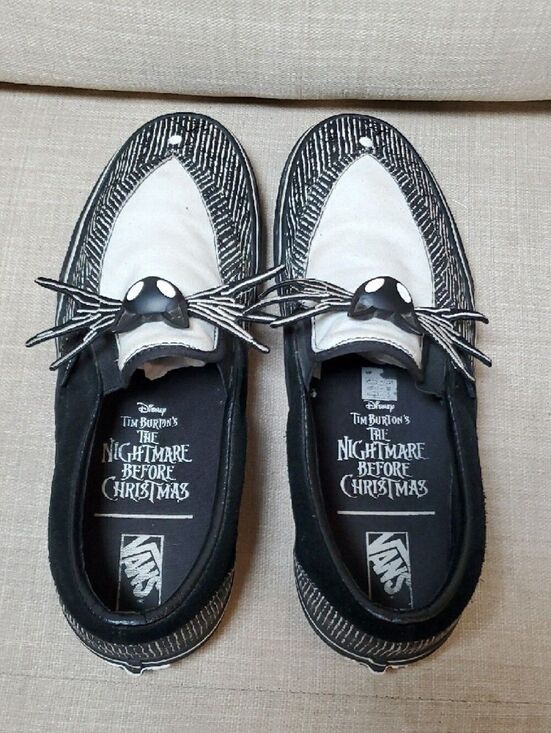 Vans Men’s Black & White Patterned Slip-On Loafers Size 11 main image 5